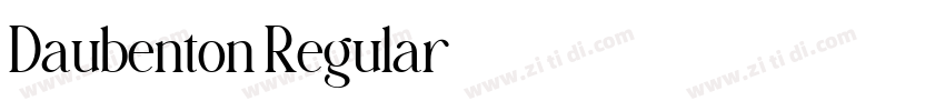 Daubenton Regular字体转换